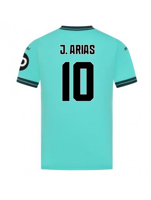 Muži Futbalové oblečenie Wolves Jhon Arias #10 2025-26 Krátky Rukáv - Preč Muži Futbalové oblečenie Wolves Jhon Arias #10 2025-26 Krátky Rukáv - Preč